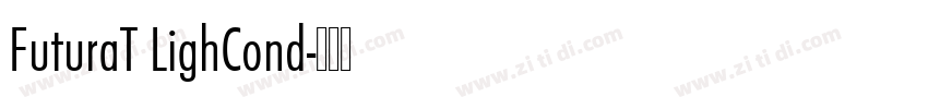 FuturaT LighCond字体转换